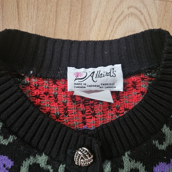 Floral Patterned Cardigan Sweater - Picture 3 of 9